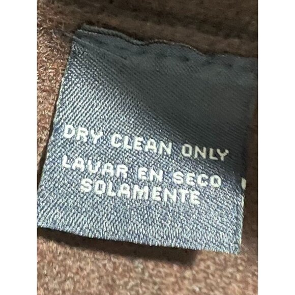 Jones New York Signature Brown Wool Blend Coat With Faux Fur Collar P/M - Picture 12 of 13